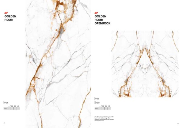 T-ONE Golden Hour Porselen Mutfak Tezgahı