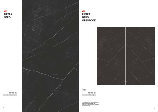 T-ONE Pietra Nero Porselen Mutfak Tezgahı