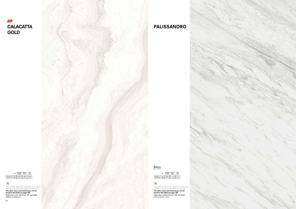 T-ONE Calacatta Gold, Palissandiro Porselen Mutfak Tezgahı