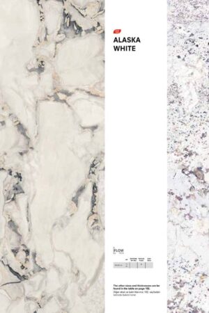 T-ONE Nambia, Alaska White Porselen Mutfak Tezgahı