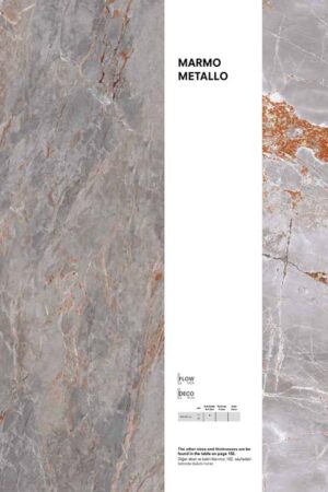 T-ONE Sarrancolin, Marmo Metallo Porselen Mutfak Tezgahı