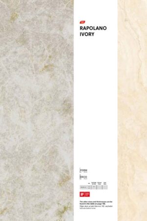 T-ONE Crystallus, Rapolano Ivory Porselenler ile rafine bir güzellik