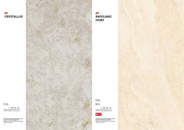 T-ONE Crystallus, Rapolano Ivory Porselenler ile rafine bir güzellik