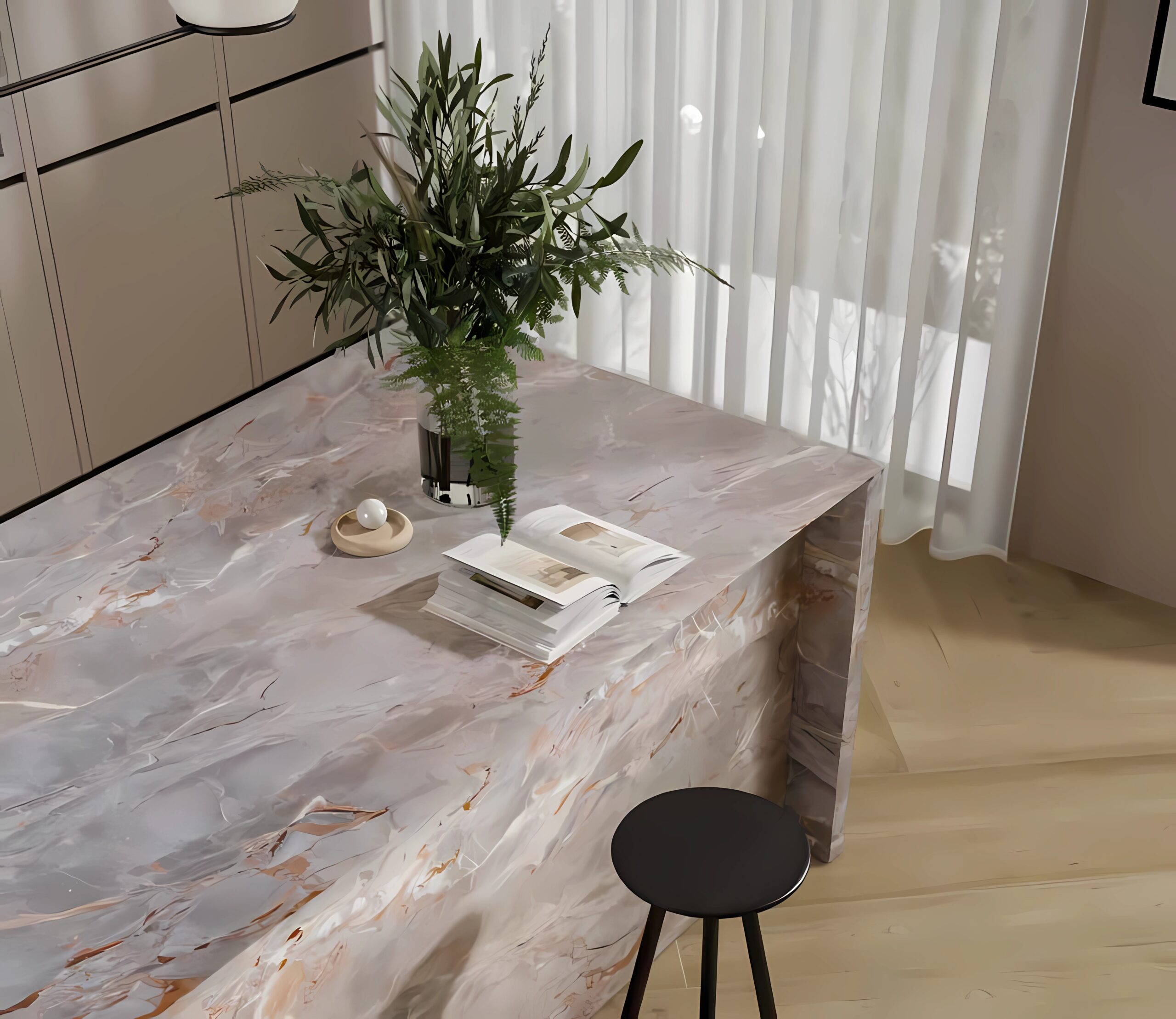 T-ONE Porselen Sarrancolin Mutfak Tezgahı Serisi