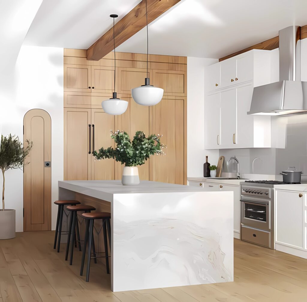 T-ONE Porselen Calacatta Gold Mutfak Tezgahı Serisi