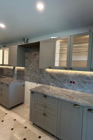 T-ONE Porselen Mutfak Tezgahı Sarrancolin Serisi