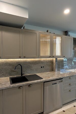 T-ONE Porselen Mutfak Tezgahı Sarrancolin Serisi