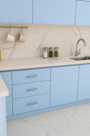 T-ONE Porselen Mutfak Tezgahı Marble Statuario Serisi