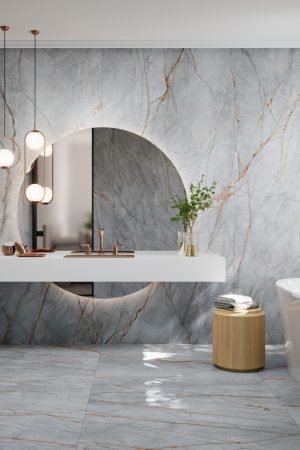 Coverlam Blue Roma | Porselen Mutfak Tezgahı