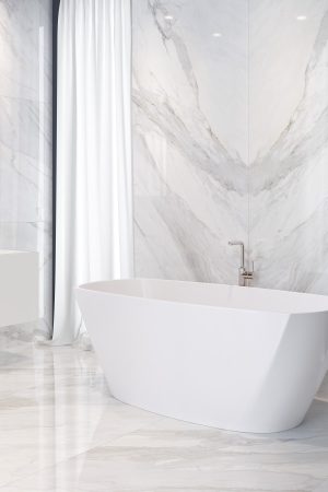 Coverlam Calacata Blanco | Porselen Mutfak Tezgahı