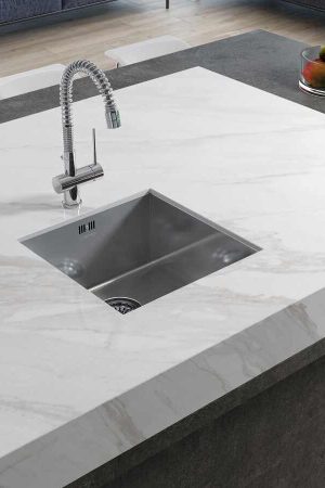 Coverlam Calacata Blanco | Porselen Mutfak Tezgahı