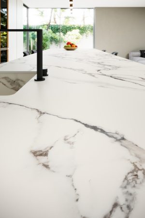 Coverlam Calacata Vaglie | Porselen Mutfak Tezgahı