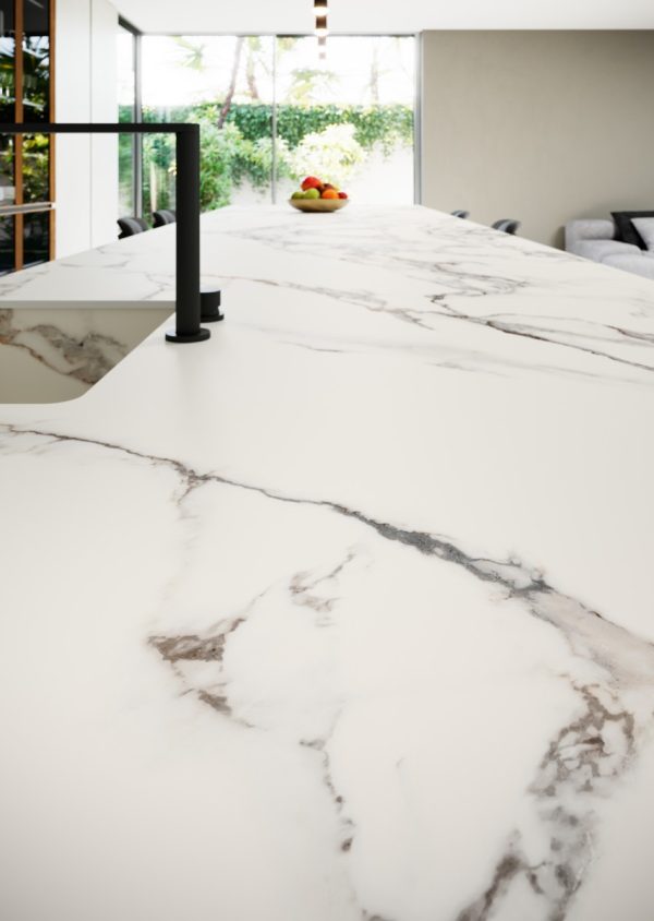 Coverlam Calacata Vaglie | Porselen Mutfak Tezgahı