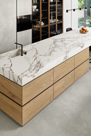 Coverlam Calacata Vaglie | Porselen Mutfak Tezgahı