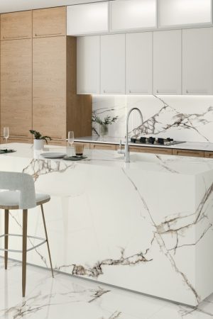 Coverlam Iceberg Blanco | Porselen Mutfak Tezgahı