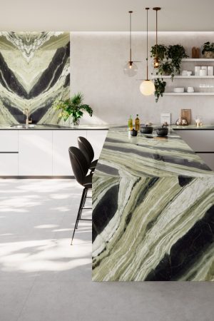 Coverlam Jade Green | Porselen Mutfak Tezgahı