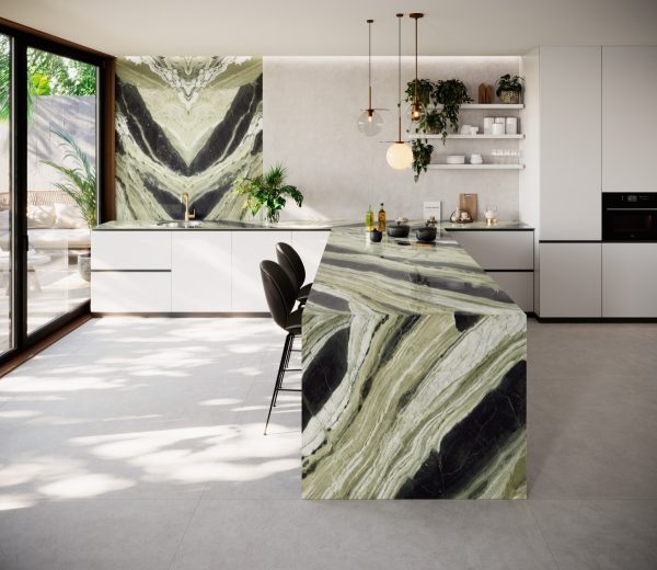 Coverlam Jade Green | Porselen Mutfak Tezgahı