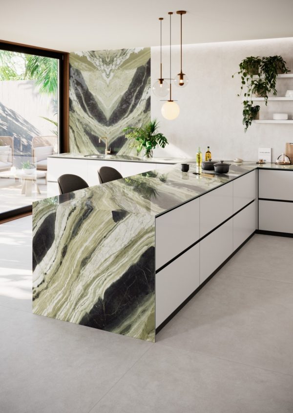 Coverlam Jade Green | Porselen Mutfak Tezgahı