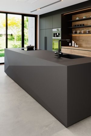 Coverlam Nero Zimbabwe | Porselen Mutfak Tezgahı