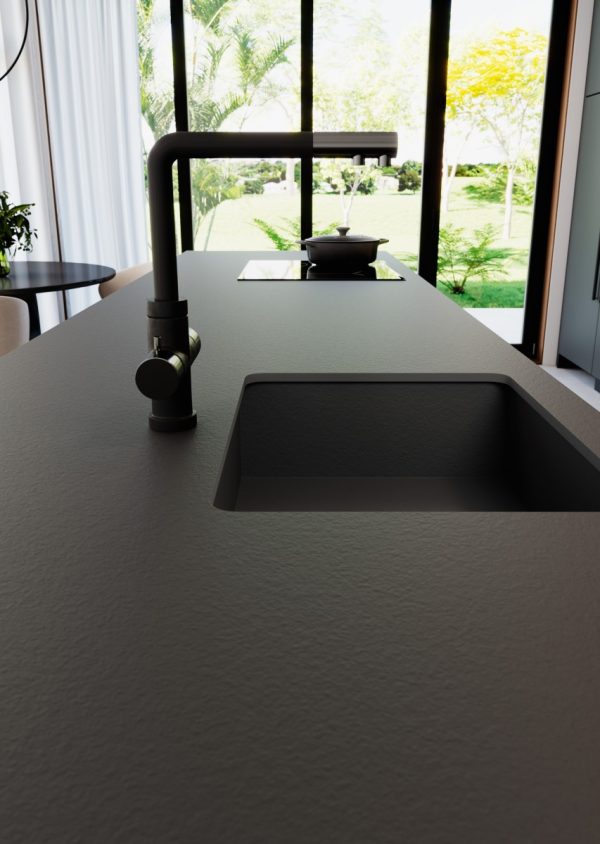 Coverlam Nero Zimbabwe | Porselen Mutfak Tezgahı