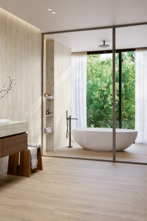 Coverlam Travertino Ivory | Porselen Mutfak Tezgahı