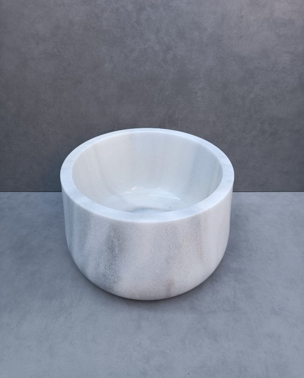 İyidere Beyaz | Doğal Mermer Hamam Kurnası