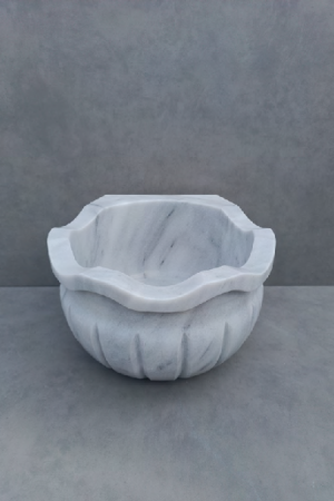 Kuspa Beyaz | Doğal Mermer Hamam Kurnası