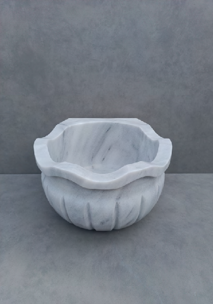 Kuspa Beyaz | Doğal Mermer Hamam Kurnası