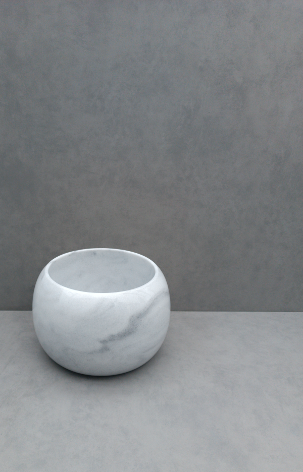 Maçka Beyaz | Doğal Mermer Hamam Kurnası