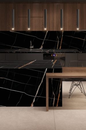 NG Stone Bamboo Noir | Porselen Mutfak Tezgahı