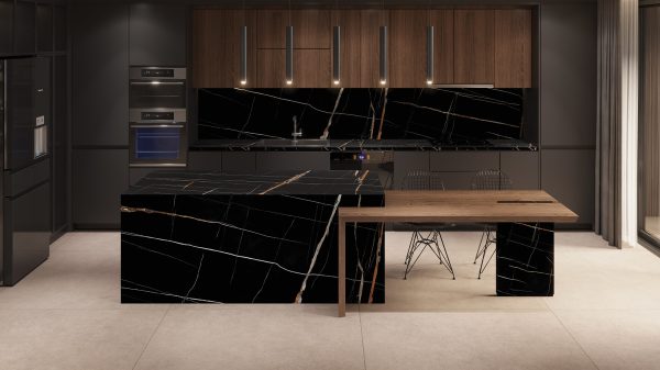 NG Stone Bamboo Noir | Porselen Mutfak Tezgahı