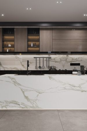 NG Stone Calacatta Gold | Porselen Mutfak Tezgahı