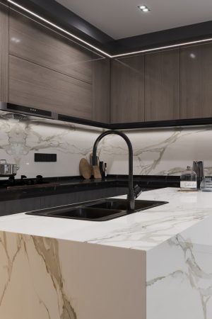 NG Stone Calacatta Gold | Porselen Mutfak Tezgahı