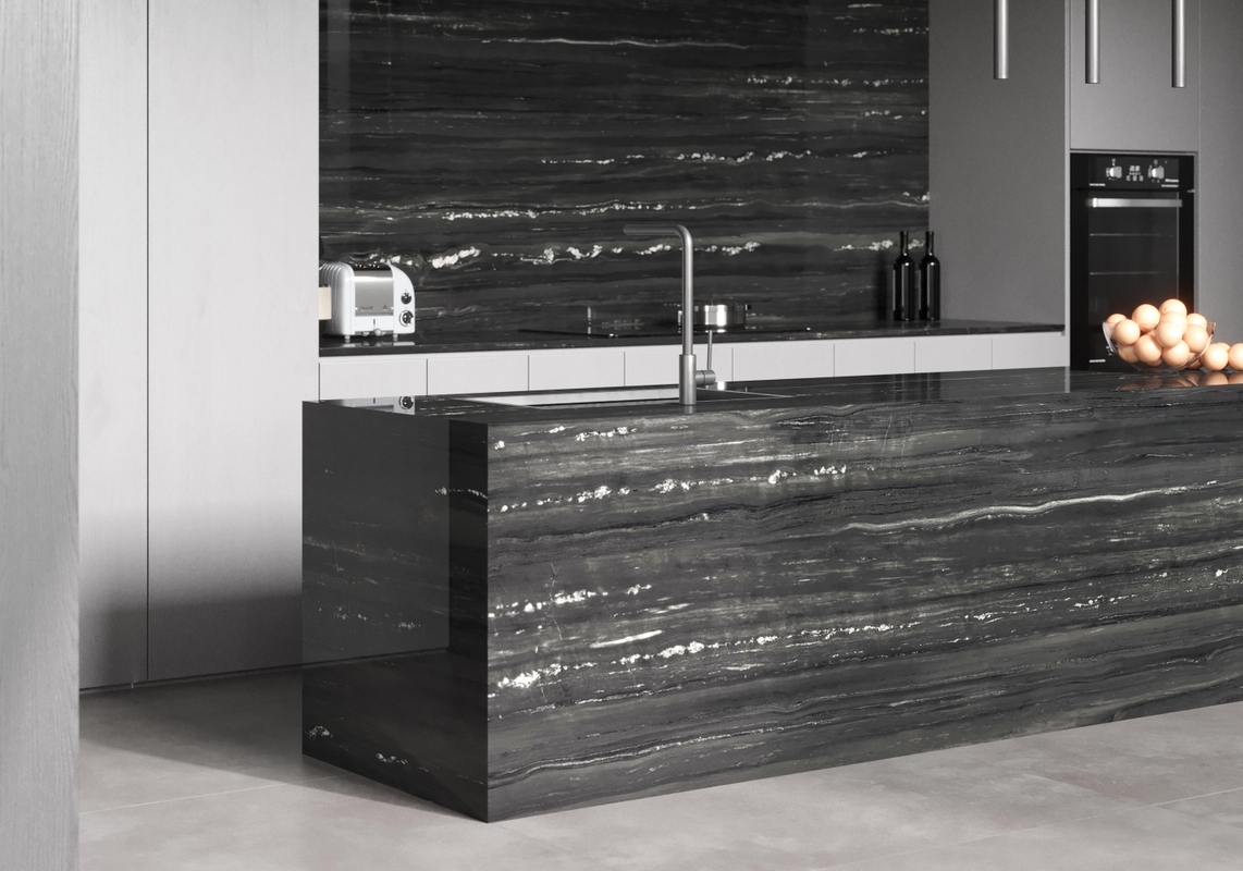 NG Stone Cosmic Silver | Porselen Mutfak Tezgahı