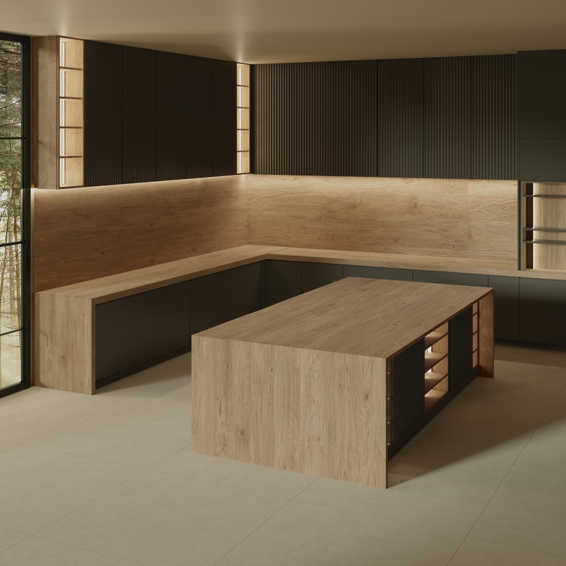 NG Stone Crosswood Meşe | Porselen Mutfak Tezgahı