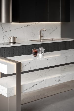 NG Stone Line White | Porselen Mutfak Tezgahı