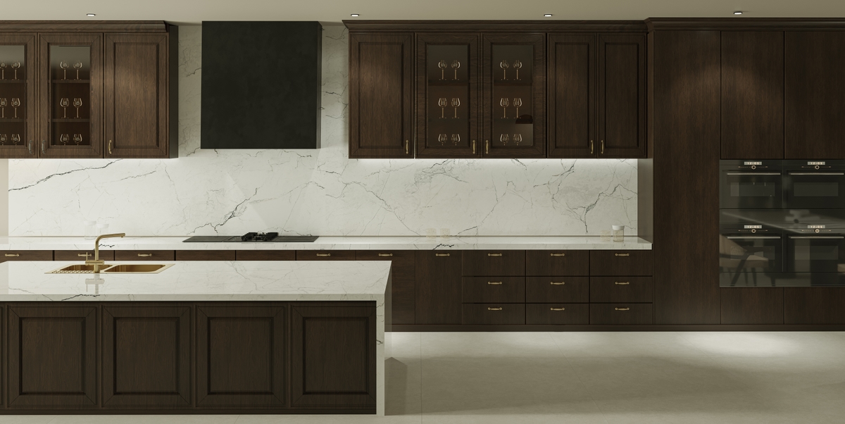 NG Stone Line White | Porselen Mutfak Tezgahı