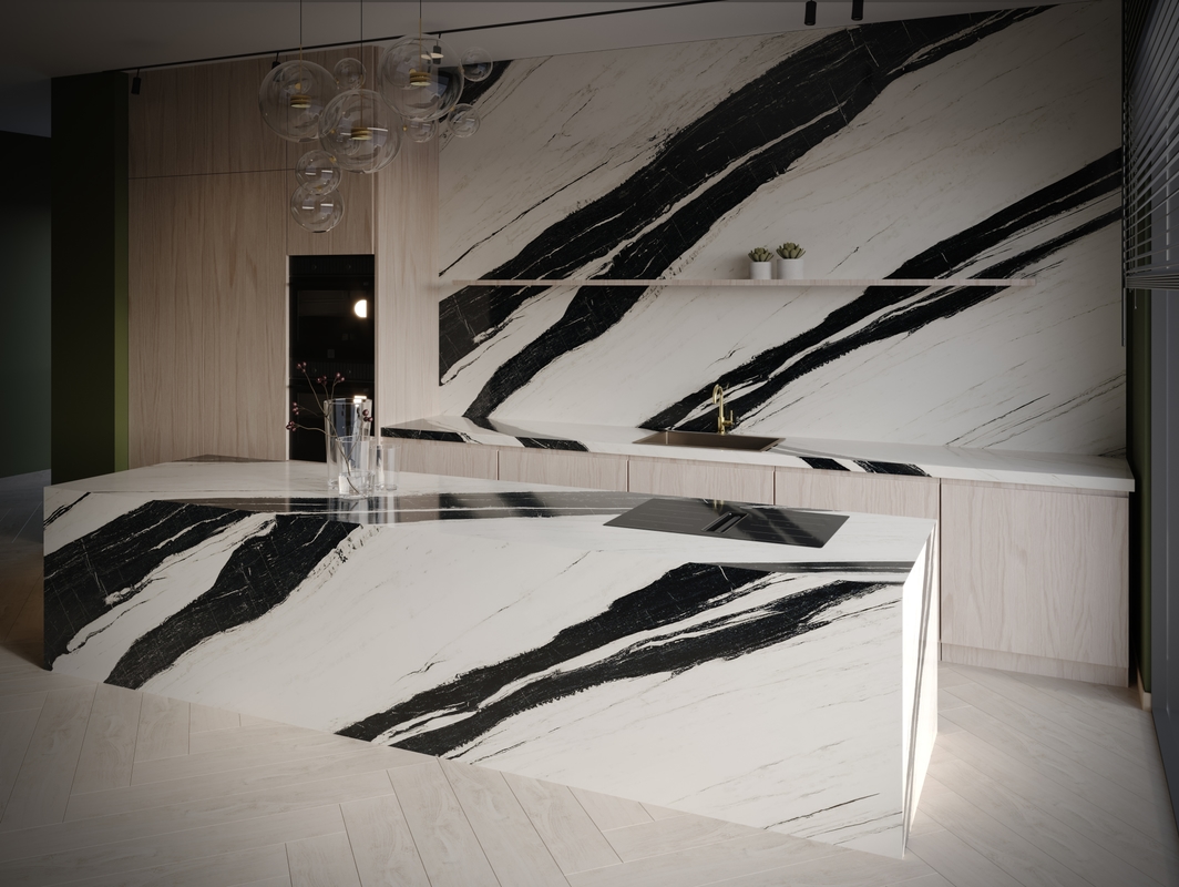 NG Stone Panda White | Porselen Mutfak Tezgahı