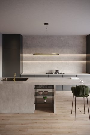 NG Stone Vista Gri | Porselen Mutfak Tezgahı