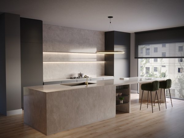 NG Stone Vista Gri | Porselen Mutfak Tezgahı