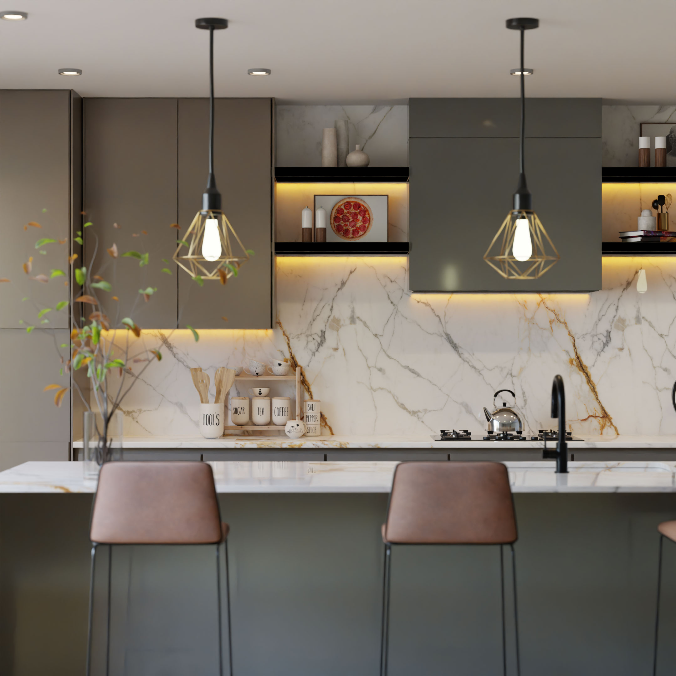 T-One Kale Porselen Ürün Deposu (120x280 cm)