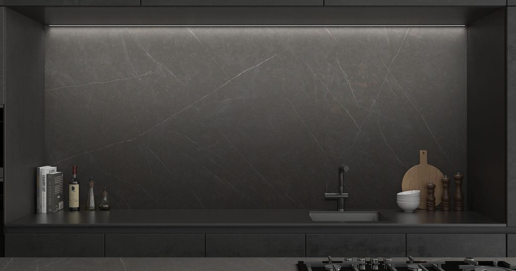 Ascale Allure Black 12mm Porselen Tezgah