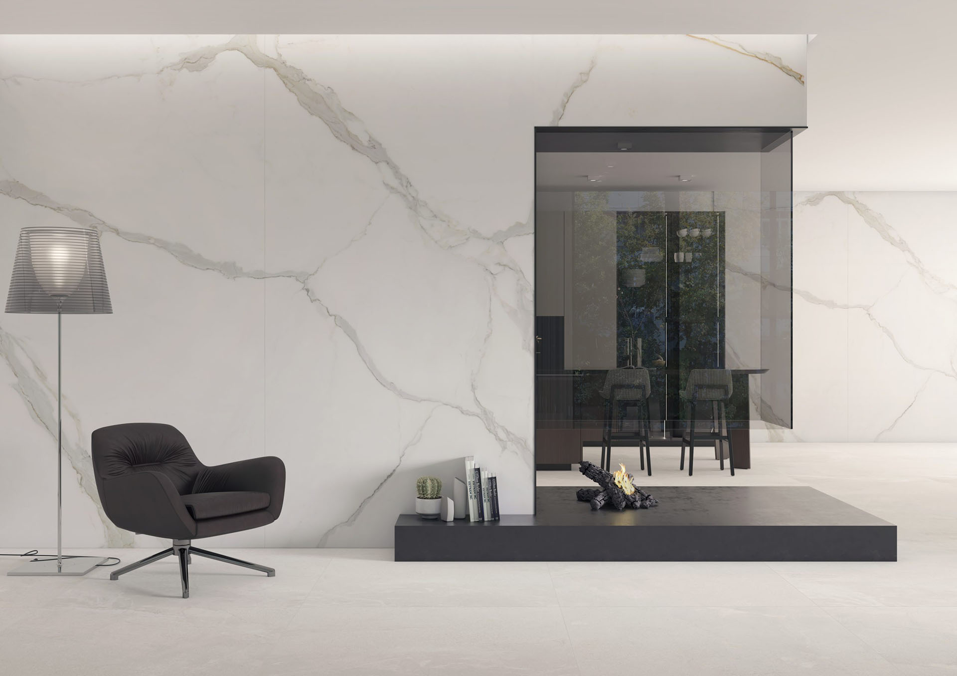 Ascale Alto Statuario 12mm Porselen Tezgah