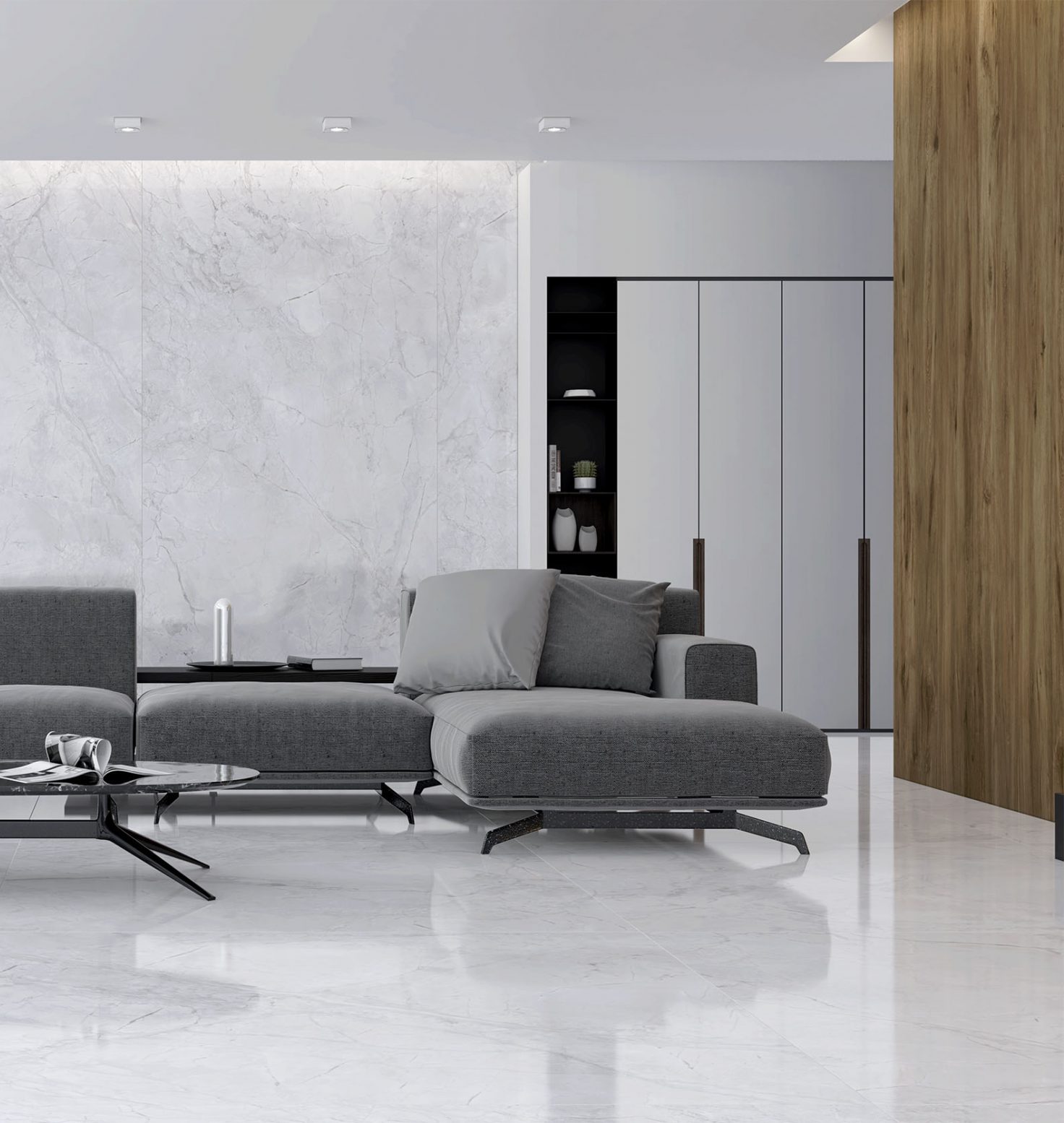 Ascale Bahía Silver 12mm Porselen Tezgah