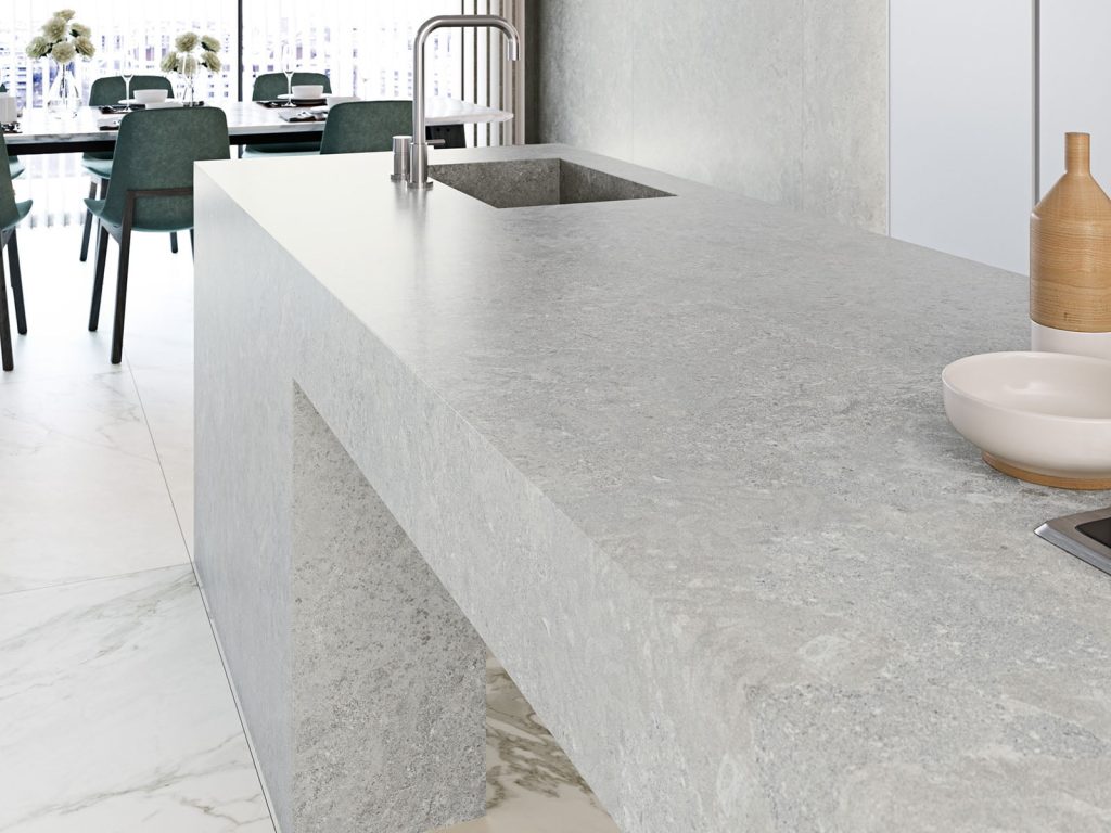 Ascale Borgogna Silver 12mm Porselen Tezgah