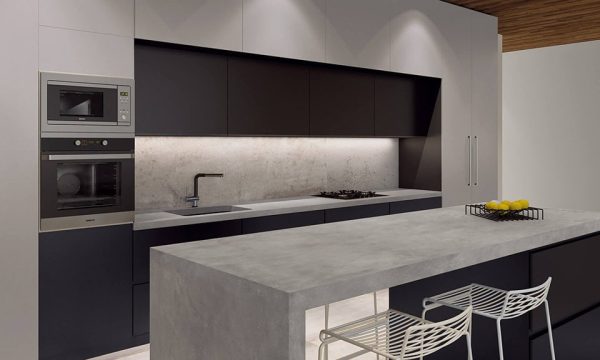 Ascale Cosmopolita Gray 12mm Porselen Tezgah