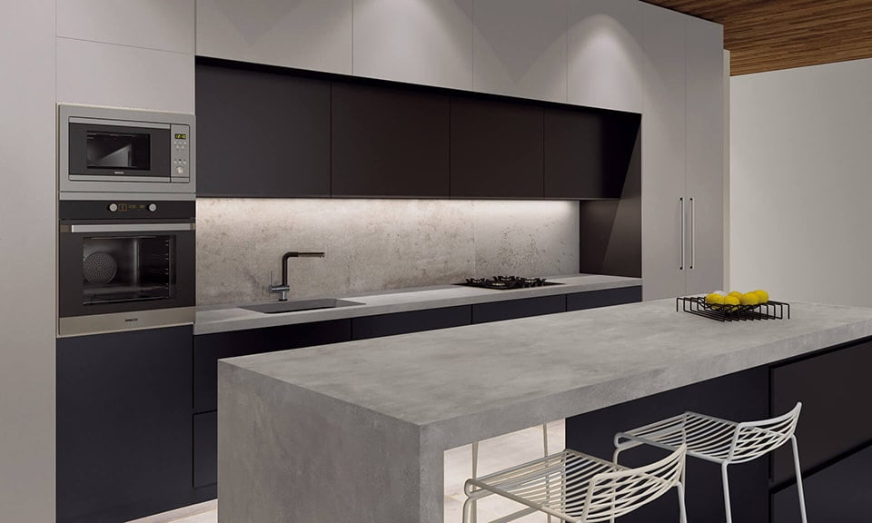 Ascale Cosmopolita Gray 12mm Porselen Tezgah