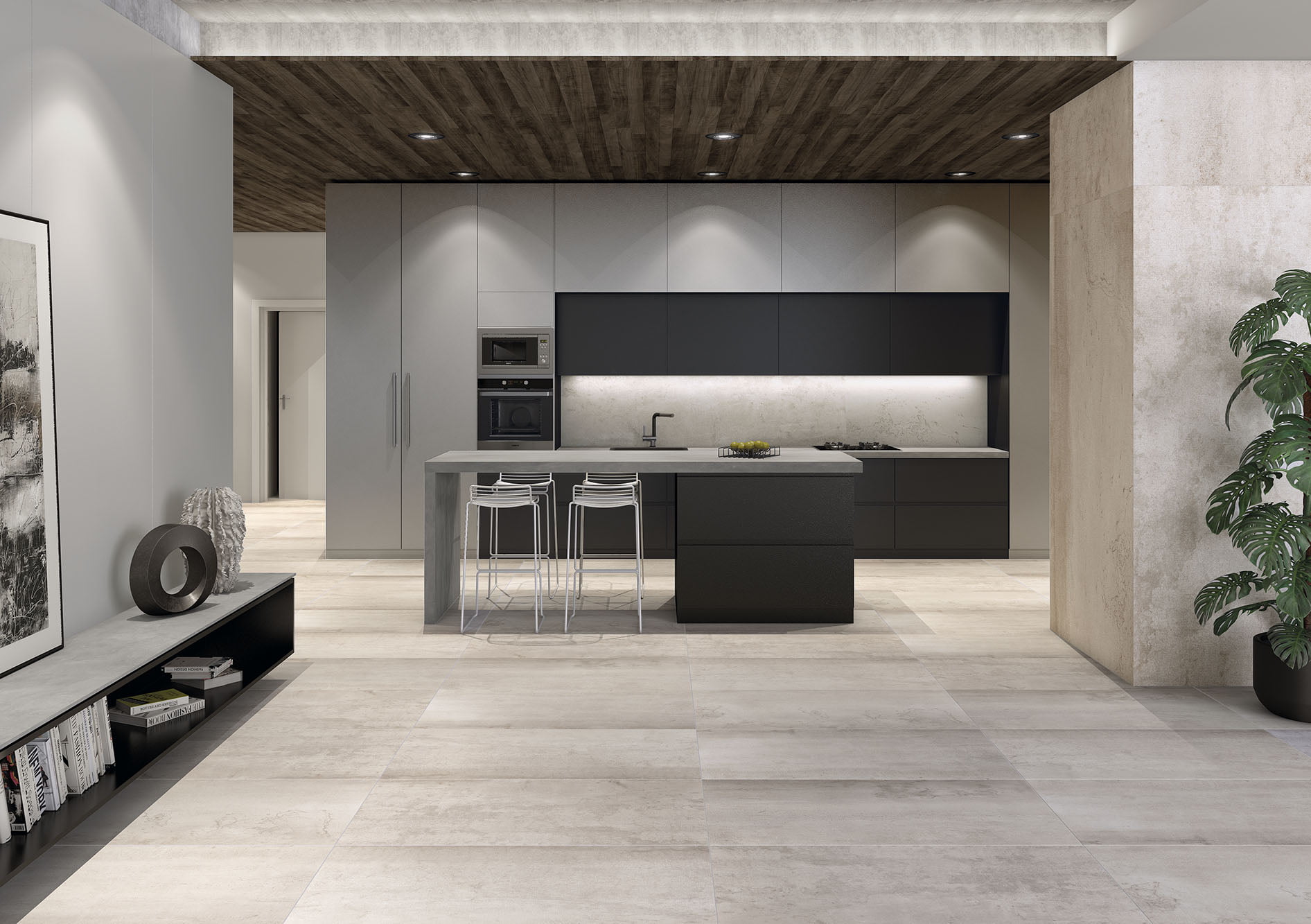 Ascale Cosmopolita Gray 12mm Porselen Tezgah