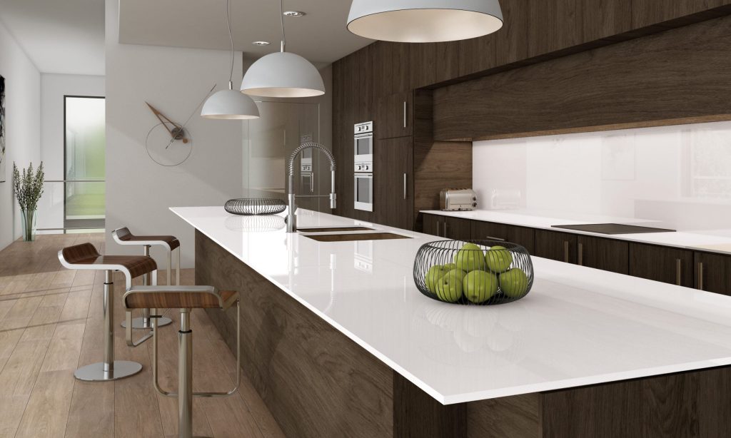 Ascale Infinity White 12mm Porselen Tezgah