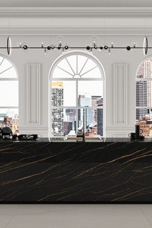 Ascale Laurent Black 12mm Porselen Tezgah